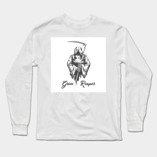 Grim Reaper Death with Scythe Long Sleeve T-Shirt